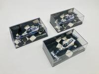 WILLIAMS-RENAULT: Three Minichamps 1:43 scale models of the Williams FW16 of David Coulthard and FW17s of David Coulthard, boxed [Location: Sydney]