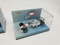 BAR-HONDA: Two Minichamps 1:43 scale models Takuma Sato Collection Concept Car (No. 2) & 002 (No. 4), boxed [Location: Sydney] - 3