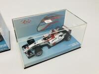 BAR-HONDA: Two Minichamps 1:43 scale models Takuma Sato Collection 002 (No. 4) & 006 (No. 5), boxed [Location: Sydney] - 3