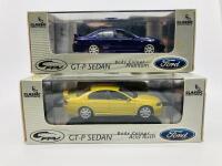 FORD: Two Classic Carlectables 1:43 scale models of the 2003 GT-P Sedan in Phantom & Acid Rush, both boxed - 3