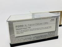 FORD: Two TRAX 1:43 scale models of the XL Falcon Ute in light blue and XW Falcon Ute in light blue - 4