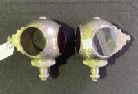 LUCAS: Two nice Lucas 'King of the Road' reproduction divers helmet tail lamps - 2