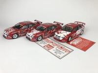 HOLDEN: Three 1:18 scale Holden Commodore V8 racing cars produced by AutoArt (NB description) - 2