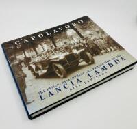 LANCIA: A hardcover book 'Capolavoro: The Design, Development and Production of the Lancia Lambda' by Bill Jamieson, signed by the author [Location: Sydney]