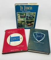 LANCIA: Three publications including 'La Lancia' by Wim H. J. Oude Weernink, 'Lancia' by Nigel Trow and 'Lancia' by Michael Frostick [Location: Sydney] - 2