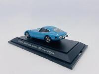 TOYOTA: A 1:43 scale model by Ebbro of the Toyota 2000GT in blue, complete with original packaging [Location: Sydney] - 2