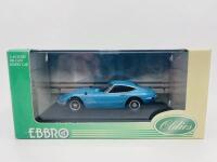 TOYOTA: A 1:43 scale model by Ebbro of the Toyota 2000GT in blue, complete with original packaging [Location: Sydney] - 3