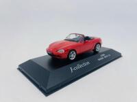 MAZDA: A 1:43 scale model by J-Collection&nbsp;of the Mazda MX5 NB in red, complete with original packaging [Location: Sydney] - 2