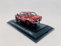 DATSUN: A 1:43 scale model by Ebbro of the Datsun&nbsp;Bluebird&nbsp;in 1970 Safari&nbsp;rally&nbsp;livery, complete with original packaging [Location: Sydney] - 3
