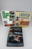 BRITISH RACING: Three hardcover books related to British Racing.