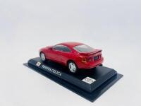 TOYOTA: A 1:43 scale model by Altaya of the Toyota Celica GT-Four&nbsp;in red,&nbsp;item complete with plinth but no case [Location: Sydney] - 3