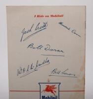 MOBIL & CASTROL: Two Castrol Wakefield 'Achievements' booklets, 1936 & 1951, along with Mobil 1952 Tourist Trophy booklet and one other booklet, some with various wear/damage.[Location: Melbourne] - 2
