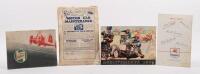 MOBIL & CASTROL: Two Castrol Wakefield 'Achievements' booklets, 1936 & 1951, along with Mobil 1952 Tourist Trophy booklet and one other booklet, some with various wear/damage.[Location: Melbourne] - 5