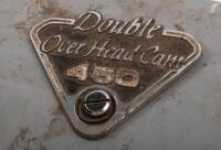 HONDA CB450 SIDE COVERS: A pair of grey 'Double Over Head Cam 450' CB450 side covers&nbsp; [Location: Melbourne] - 2