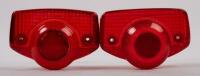 HONDA TAIL LIGHT LENS: Two rear tail light lenses one genuine Stanley HM-HRC part with reglued lens and a aftermarket lens&nbsp; [Location: Melbourne]