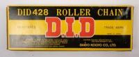 MOTORCYCLE CHAINS: Two Motorcycle chains including a 'EK Sport Chain' Part No. EK428 Links 126 and a 'D.I.D 428 Roller Chain' Links 126 made by Daidon Kogyo Co. Ltd [Location: Melbourne]&nbsp; - 2
