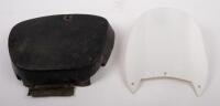 PLASTIC MOTORCYCLE PARTS: A NOS unknown plastic screen and used Honda side cover&nbsp;[Location: Melbourne]