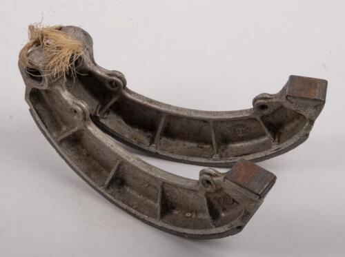 HONDA BRAKE SHOES: A used pair of Honda CB72/77 rear brake shoes [Location: Melbourne]