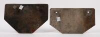 SA MOTORCYCLE&nbsp;PLATES: Two South Australia motorcycle number plates including a '1877' and 'SH-777', no rights to display&nbsp;[Location: Melbourne] - 2
