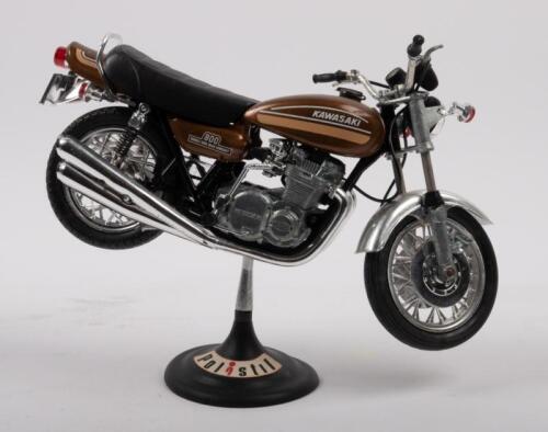 KAWASAKI: A Polistil 1:10 scale Kawasaki 900 Z1, bronze colour on stand, no box [Location: Melbourne]