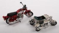 YAMAHA / SUNBEAM: Two small scale models, includes a Matchbox Models of Yesteryear 1:34 scale 1914 Sunbeam & sidecar and a 1969 Yamaha 650, 8cm long [Location: Melbourne] - 2