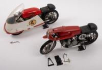 GILERA: Two kit form completed 1:9 scale Gilera models [Location: Melbourne]