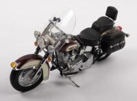 HARLEY DAVIDSON: A 1:10 scale Harley Davidson Heritage Softail motorcycle model by Franklin Mint&nbsp; [Location: Melbourne]