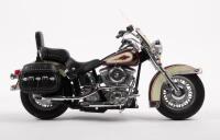 HARLEY DAVIDSON: A 1:10 scale Harley Davidson Heritage Softail motorcycle model by Franklin Mint&nbsp; [Location: Melbourne] - 3