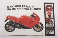 DUCATI 750: A colour fold out Ducati 750 Paso/Desmo&nbsp;1986 sales brochure, photographs to inside, specifications to rear page [Location: Melbourne] - 2