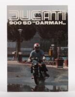 900 DARMAH: A colour fold out 1978 Ducati 900 SD 'Darmah' sales brochure, photographs to inside, technical specifications to rear page [Location: Melbourne]