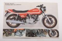 900 DARMAH: A colour fold out 1978 Ducati 900 SD 'Darmah' sales brochure, photographs to inside, technical specifications to rear page [Location: Melbourne] - 2