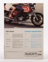 900 DARMAH: A colour fold out 1978 Ducati 900 SD 'Darmah' sales brochure, photographs to inside, technical specifications to rear page [Location: Melbourne] - 3