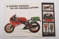 750 F1: A A4 colour fold out 1986 Ducati 750 F1 sales brochure, with model photographs to inside, technical specifications to rear [Location: Melbourne] - 2