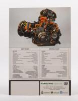 750 F1: A A4 colour fold out 1986 Ducati 750 F1 sales brochure, with model photographs to inside, technical specifications to rear [Location: Melbourne] - 3