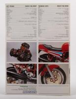 750 SPORT: A colour fold out Ducati 750 Sport 1988 sales brochure, technical data to rear [Location: Melbourne] - 3