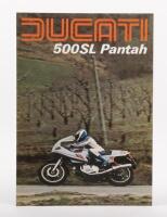 500 SL: A colour fold out Ducati 500 SL Pantah 1980 sales brochure, technical specifications to rear, A4 sized.[Location: Melbourne]