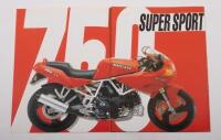750 SS: A 1992 Ducati colour&nbsp;fold out sales brochure on the 750 Super Sport model [Location: Melbourne] - 2