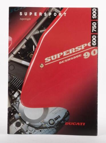 DUCATI SS: A 1995 Ducati Super Sport colour fold out sales brochure, covers 600, 750, 900SS models within [Location: Melbourne]
