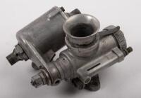 CARBURETTOR: An AMAL racing carburettor with a 1 3/16inch (30mm) throat size, external float chamber, has 10TT9&nbsp;stamped on the body, also has 3IB stamped [Location: Melbourne] - 2