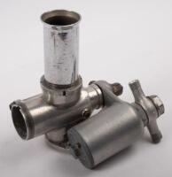 CARBURETTOR: An AMAL racing carburettor with a 1 1/16inch (27mm) throat size, external float chamber, has TT9&nbsp;stamped on the body, also has Q8A&nbsp;stamped on body [Location: Melbourne]