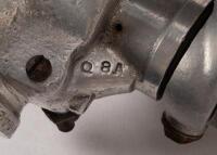 CARBURETTOR: An AMAL racing carburettor with a 1 1/16inch (27mm) throat size, external float chamber, has TT9&nbsp;stamped on the body, also has Q8A&nbsp;stamped on body [Location: Melbourne] - 6