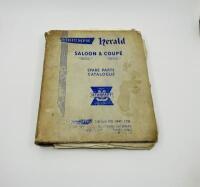 TRIUMPH HERALD SALOON & COUPE: Spare Parts Catalogue [Location: Sydney]