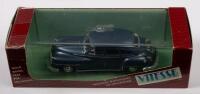 DE SOTO: &nbsp;A 1:43 scale De Soto sedan, replica of a New York taxi,&nbsp;finished in blue&nbsp;paintwork