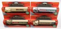 SEMI TRAILERS: A collection of 4 different semi trailer delivery trucks, including Woolworths petrol +, Safeway home shop plus