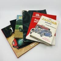 JAGUAR: Five publications relating Jaguar including &lsquo;The Jaguar Story&rsquo; by Joseph H. Wherry, &lsquo;Jaguar (SS) Cars 1937-1947&rsquo; published by Brooklands Books and &lsquo;Classic Cars: Jaguar&rsquo; by Roger Hicks [Location: Sydney]