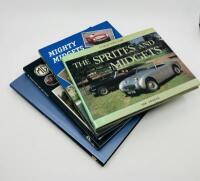 M.G.: Four publications relating to M.G. including &lsquo;MGF&rsquo; by David Knowles, &lsquo;Mighty Midgets & Special Sprites&rsquo; by John Baggott, &lsquo;MG & Austin Healey Spridgets&rsquo; by Chris Harvey and &lsquo;The Sprites and Midgets&rsquo; by Eric Dymock [Location: Sydney]