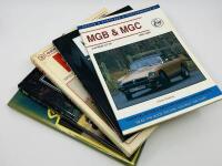 M.G.: Five publications relating to the MGB including &lsquo;MGB: The Racing Story&rsquo; by John Baggott, &lsquo;MGB: Guide to Purchase & DIY Restoration&rsquo; by Lindsay Porter and &lsquo;MGB&rsquo; by Brian Laban [Location: Sydney]