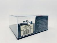 BRABHAM: A 1:43 scale model by Quartzo of the Brabham BT49C, winner of the 1981 San Marino Grand Prix, driven by Nelson Piquet, complete with plinth and display case [Location: Sydney] - 6