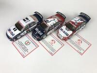 HOLDEN: Three 1:18 scale Holden Commodore V8 racing cars produced by Biante Classics (NB description) - 2