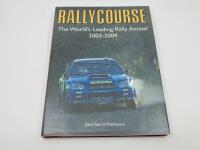 RALLYCOURSE: A collection of four Rallycourse annuals, Volumes 20-22 inclusive plus Volume 25 covering the WRC era, all in very good condition with dust jackets wrapped in protective plastic [Location: Sydney] - 4